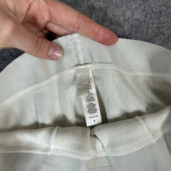 Skims High Rise Stretch Cotton Rib Legging Bone Size Small - Picture 9 of 9